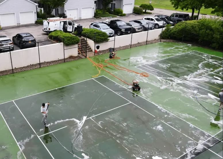 Warrensville Heights Power Washing professional cleaning outdoor surfaces at Warrensville Heights property